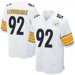 Game Youth Isaiahh Loudermilk Pittsburgh Steelers Nike Jersey - White