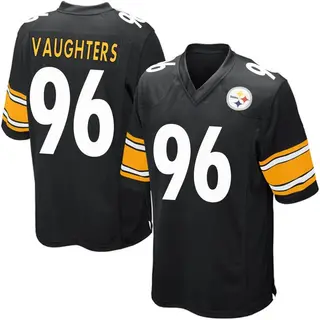 Game Youth James Vaughters Pittsburgh Steelers Nike Team Color Jersey - Black