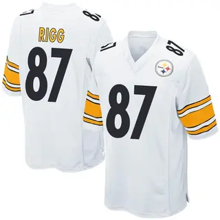 Game Youth Justin Rigg Pittsburgh Steelers Nike Jersey - White
