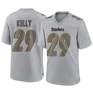 Game Youth Kam Kelly Pittsburgh Steelers Nike Atmosphere Fashion Jersey - Gray
