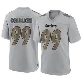 Game Youth Larry Ogunjobi Pittsburgh Steelers Nike Atmosphere Fashion Jersey - Gray