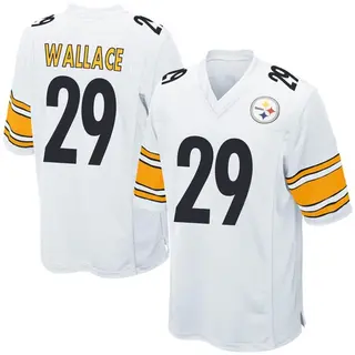 Game Youth Levi Wallace Pittsburgh Steelers Nike Jersey - White