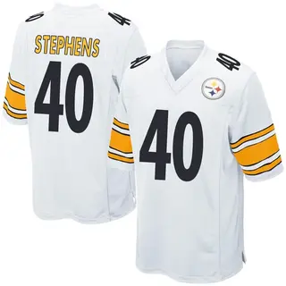 Game Youth Linden Stephens Pittsburgh Steelers Nike Jersey - White