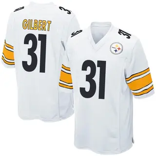Game Youth Mark Gilbert Pittsburgh Steelers Nike Jersey - White