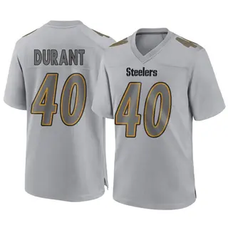 Game Youth Mataeo Durant Pittsburgh Steelers Nike Atmosphere Fashion Jersey - Gray