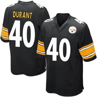 Game Youth Mataeo Durant Pittsburgh Steelers Nike Team Color Jersey - Black