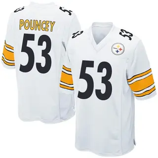 Game Youth Maurkice Pouncey Pittsburgh Steelers Nike Jersey - White