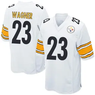 Game Youth Mike Wagner Pittsburgh Steelers Nike Jersey - White