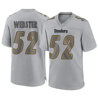 Game Youth Mike Webster Pittsburgh Steelers Nike Atmosphere Fashion Jersey - Gray