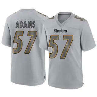Game Youth Montravius Adams Pittsburgh Steelers Nike Atmosphere Fashion Jersey - Gray