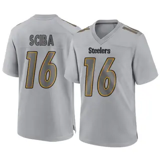 Game Youth Nick Sciba Pittsburgh Steelers Nike Atmosphere Fashion Jersey - Gray