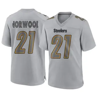 Game Youth Tre Norwood Pittsburgh Steelers Nike Atmosphere Fashion Jersey - Gray