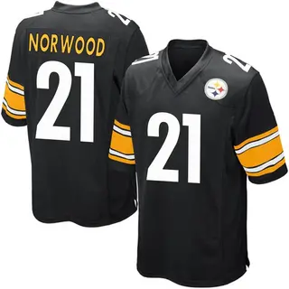 Game Youth Tre Norwood Pittsburgh Steelers Nike Team Color Jersey - Black