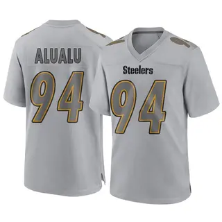 Game Youth Tyson Alualu Pittsburgh Steelers Nike Atmosphere Fashion Jersey - Gray