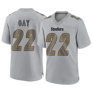Game Youth William Gay Pittsburgh Steelers Nike Atmosphere Fashion Jersey - Gray