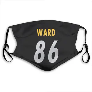 Hines Ward Pittsburgh Steelers Washabl & Reusable Face Mask - Black