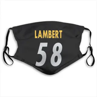 Jack Lambert Pittsburgh Steelers Washabl & Reusable Face Mask - Black