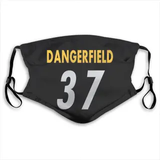 Jordan Dangerfield Pittsburgh Steelers Washabl & Reusable Face Mask - Black