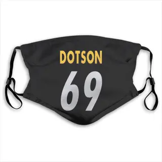 Kevin Dotson Pittsburgh Steelers Washabl & Reusable Face Mask - Black