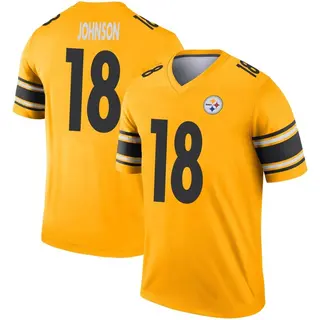 Legend Men's Diontae Johnson Pittsburgh Steelers Nike Inverted Jersey - Gold