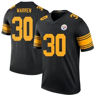 Legend Men's Jaylen Warren Pittsburgh Steelers Nike Color Rush Jersey - Black