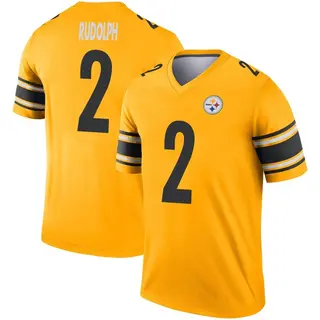 Legend Men's Mason Rudolph Pittsburgh Steelers Nike Inverted Jersey - Gold