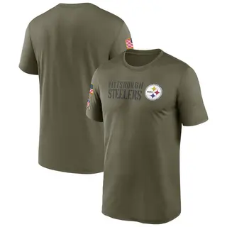 Legend Men's Pittsburgh Steelers Nike 2022 Salute to Service Team T-Shirt - Olive