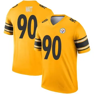 Legend Men's T.J. Watt Pittsburgh Steelers Nike Inverted Jersey - Gold