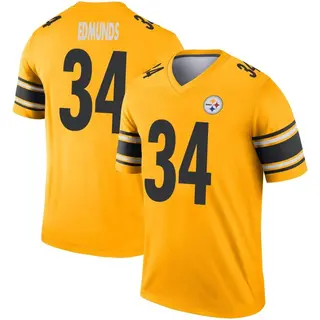 Legend Men's Terrell Edmunds Pittsburgh Steelers Nike Inverted Jersey - Gold