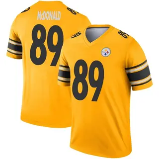 Legend Men's Vance McDonald Pittsburgh Steelers Nike Inverted Jersey - Gold
