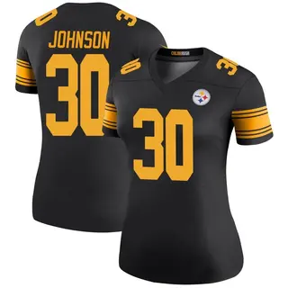 Legend Women's Isaiah Johnson Pittsburgh Steelers Nike Color Rush Jersey - Black