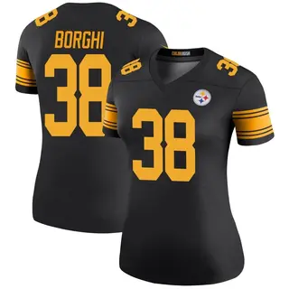 Legend Women's Max Borghi Pittsburgh Steelers Nike Color Rush Jersey - Black