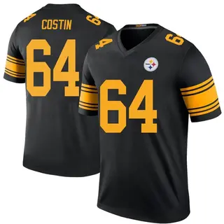 Legend Youth Doug Costin Pittsburgh Steelers Nike Color Rush Jersey - Black