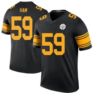 Legend Youth Jack Ham Pittsburgh Steelers Color Rush Jersey - Black