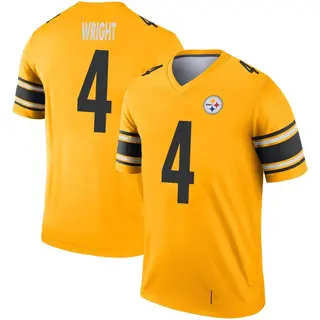 Legend Youth Matthew Wright Pittsburgh Steelers Nike Inverted Jersey - Gold