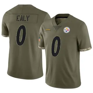 Limited Men's Adrian Ealy Pittsburgh Steelers Nike 2022 Salute To Service Jersey - Olive