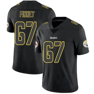 Limited Men's B.J. Finney Pittsburgh Steelers Nike Jersey - Black Impact