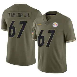 Limited Men's Calvin Taylor Jr. Pittsburgh Steelers Nike 2022 Salute To Service Jersey - Olive