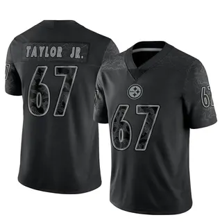 Limited Men's Calvin Taylor Jr. Pittsburgh Steelers Nike Reflective Jersey - Black