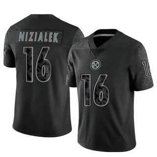 Limited Men's Cameron Nizialek Pittsburgh Steelers Nike Reflective Jersey - Black