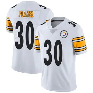 Limited Men's Carlins Platel Pittsburgh Steelers Nike Vapor Untouchable Jersey - White