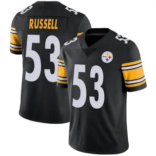 Limited Men's Chapelle Russell Pittsburgh Steelers Nike Team Color Vapor Untouchable Jersey - Black