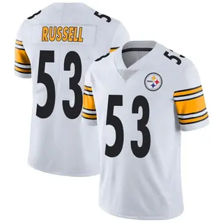 Limited Men's Chapelle Russell Pittsburgh Steelers Nike Vapor Untouchable Jersey - White