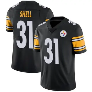 Limited Men's Donnie Shell Pittsburgh Steelers Nike Team Color Vapor Untouchable Jersey - Black
