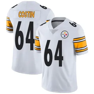 Limited Men's Doug Costin Pittsburgh Steelers Nike Vapor Untouchable Jersey - White
