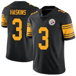 Limited Men's Dwayne Haskins Pittsburgh Steelers Nike Color Rush Jersey - Black