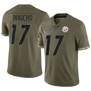 Limited Men's Eli Rogers Pittsburgh Steelers Nike 2022 Salute To Service Jersey - Olive
