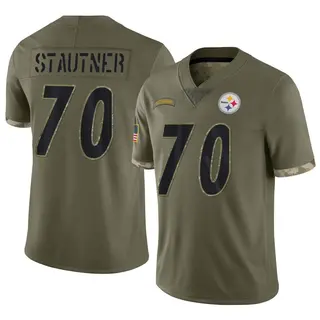Limited Men's Ernie Stautner Pittsburgh Steelers Nike 2022 Salute To Service Jersey - Olive