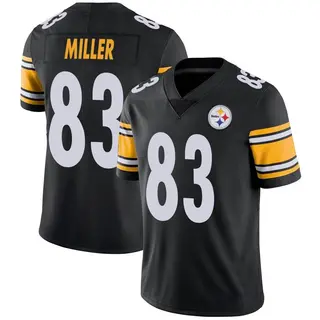 Limited Men's Heath Miller Pittsburgh Steelers Nike Team Color Vapor Untouchable Jersey - Black