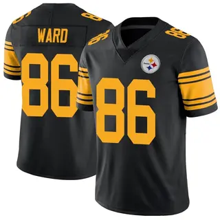 Limited Men's Hines Ward Pittsburgh Steelers Nike Color Rush Jersey - Black
